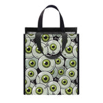 Frankenstein Eyeball Pattern Print Insulated Lunch Tote
