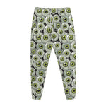 Frankenstein Eyeball Pattern Print Jogger Pants