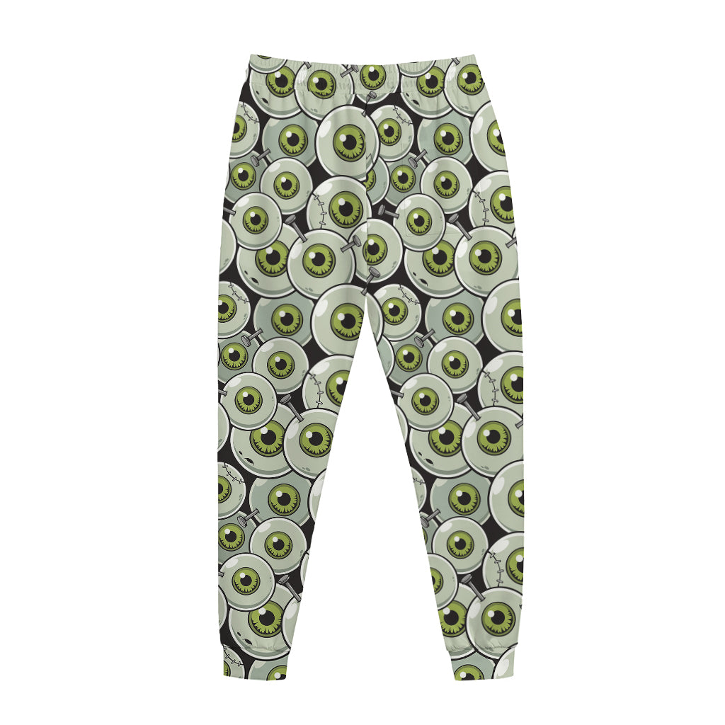 Frankenstein Eyeball Pattern Print Jogger Pants