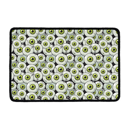 Frankenstein Eyeball Pattern Print Kitchen Mat