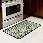 Frankenstein Eyeball Pattern Print Kitchen Mat