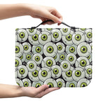 Frankenstein Eyeball Pattern Print Leather Bible Cover
