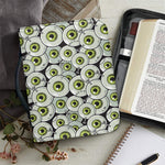 Frankenstein Eyeball Pattern Print Leather Bible Cover