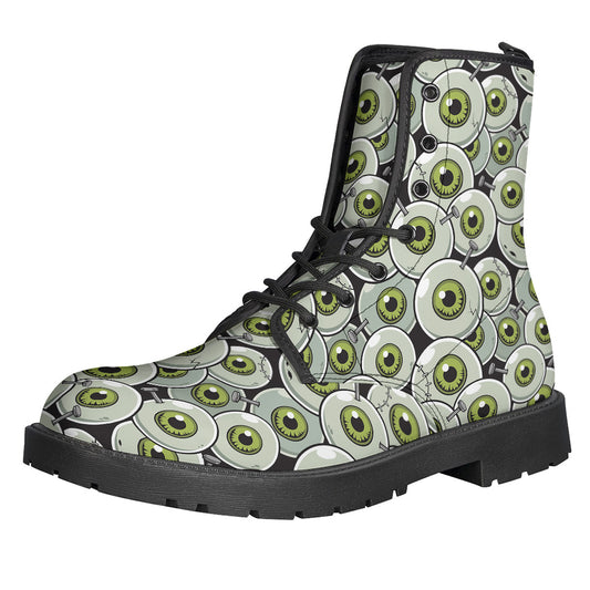 Frankenstein Eyeball Pattern Print Backpack