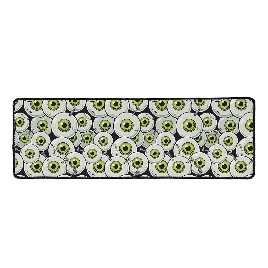 Frankenstein Eyeball Pattern Print Long Kitchen Mat