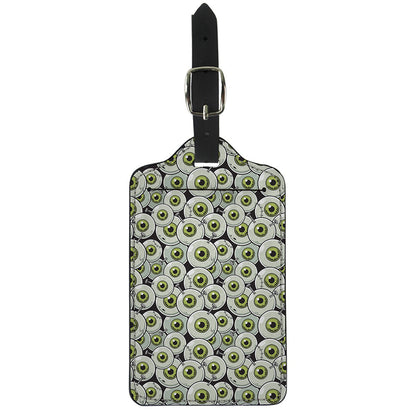Frankenstein Eyeball Pattern Print Luggage Tag