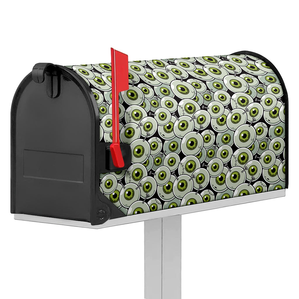 Frankenstein Eyeball Pattern Print Mailbox Cover