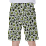 Frankenstein Eyeball Pattern Print Men's Beach Shorts