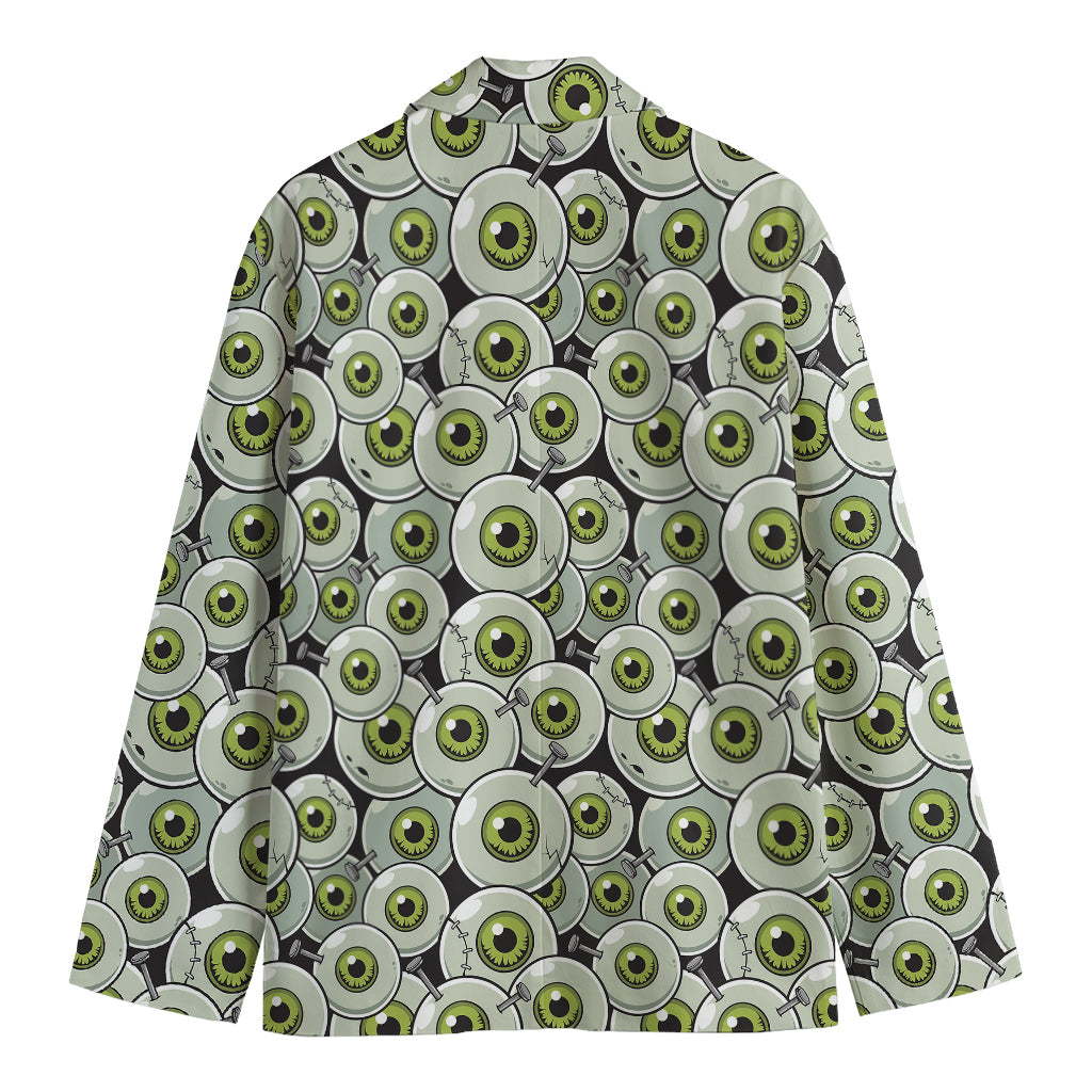 Frankenstein Eyeball Pattern Print Men's Blazer