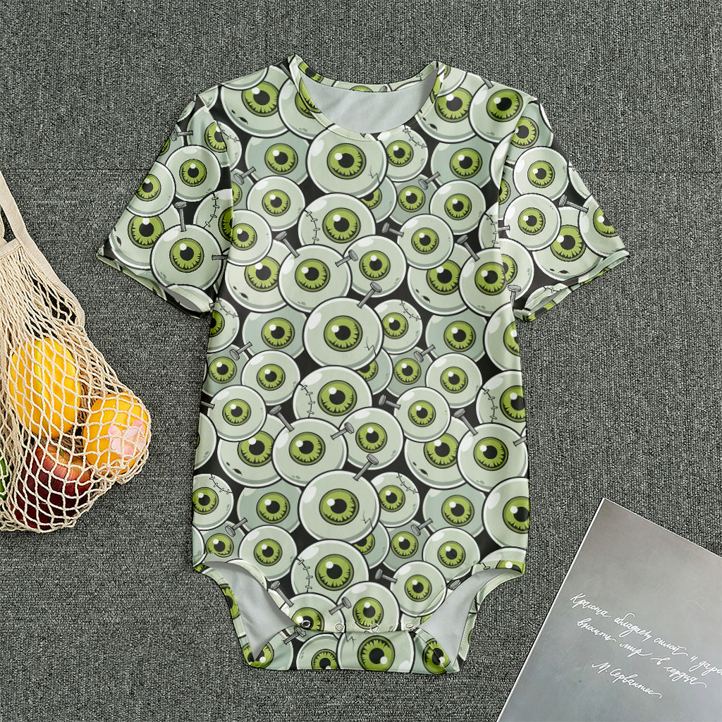 Frankenstein Eyeball Pattern Print Men's Bodysuit