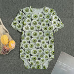 Frankenstein Eyeball Pattern Print Men's Bodysuit