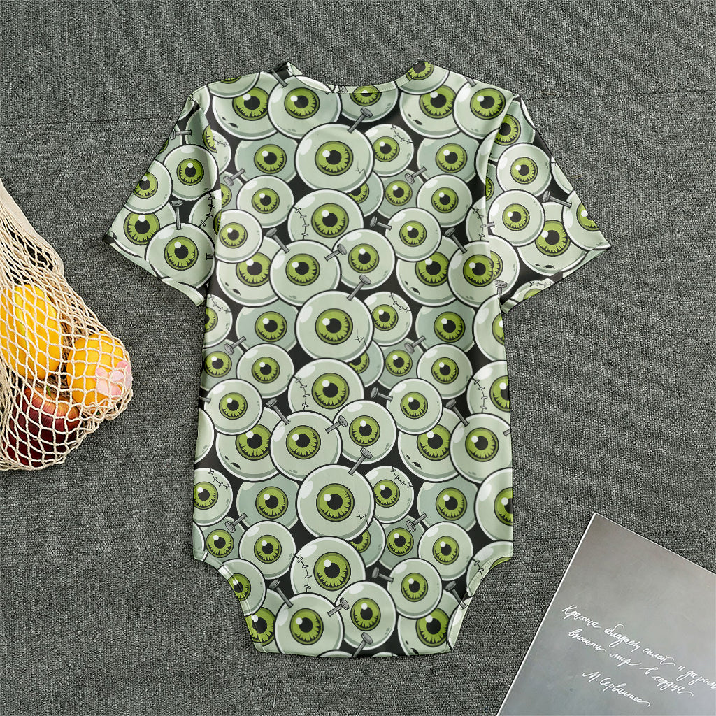 Frankenstein Eyeball Pattern Print Men's Bodysuit