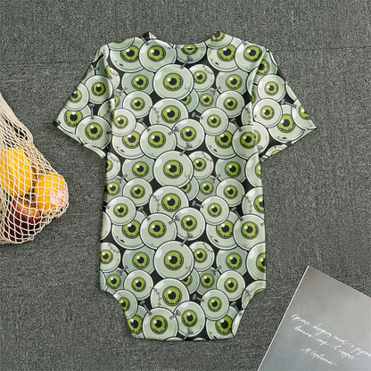 Frankenstein Eyeball Pattern Print Men's Bodysuit
