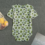 Frankenstein Eyeball Pattern Print Men's Bodysuit