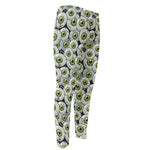 Frankenstein Eyeball Pattern Print Men's Compression Pants