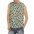 Frankenstein Eyeball Pattern Print Men's Fitness Tank Top