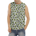 Frankenstein Eyeball Pattern Print Men's Fitness Tank Top