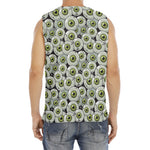 Frankenstein Eyeball Pattern Print Men's Fitness Tank Top