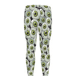 Frankenstein Eyeball Pattern Print Men's leggings