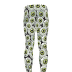 Frankenstein Eyeball Pattern Print Men's leggings