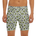 Frankenstein Eyeball Pattern Print Men's Long Boxer Briefs