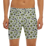 Frankenstein Eyeball Pattern Print Men's Long Boxer Briefs