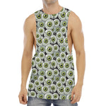 Frankenstein Eyeball Pattern Print Men's Muscle Tank Top