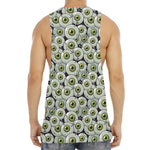 Frankenstein Eyeball Pattern Print Men's Muscle Tank Top