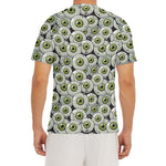 Frankenstein Eyeball Pattern Print Men's Short Sleeve Rash Guard