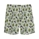 Frankenstein Eyeball Pattern Print Men's Sports Shorts