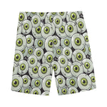 Frankenstein Eyeball Pattern Print Men's Sports Shorts