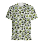 Frankenstein Eyeball Pattern Print Men's Sports T-Shirt
