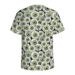 Frankenstein Eyeball Pattern Print Men's Sports T-Shirt
