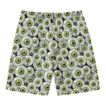 Frankenstein Eyeball Pattern Print Men's Swim Trunks