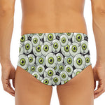 Frankenstein Eyeball Pattern Print Men's Triangle Swim Briefs