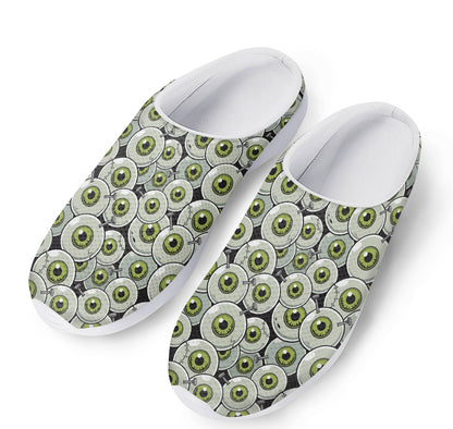Frankenstein Eyeball Pattern Print Mesh Casual Shoes