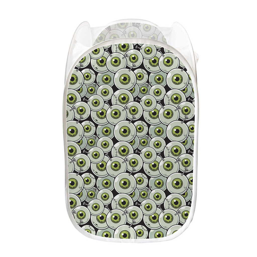 Frankenstein Eyeball Pattern Print Mesh Laundry Hamper