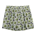 Frankenstein Eyeball Pattern Print Mesh Shorts