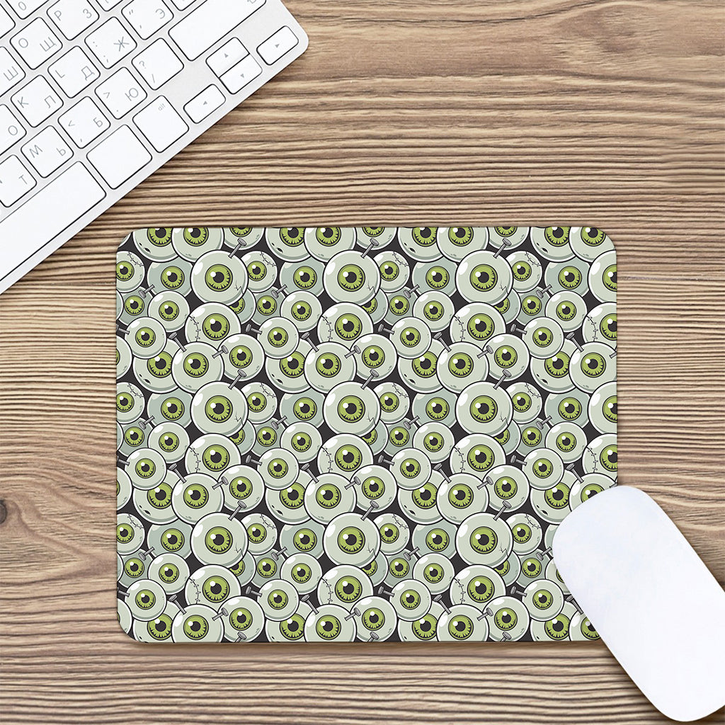 Frankenstein Eyeball Pattern Print Mouse Pad