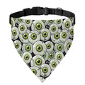Frankenstein Eyeball Pattern Print Over The Collar Dog Bandana