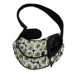 Frankenstein Eyeball Pattern Print Pet Sling Carrier