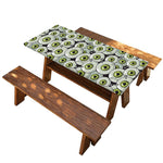 Frankenstein Eyeball Pattern Print Picnic Table Cover