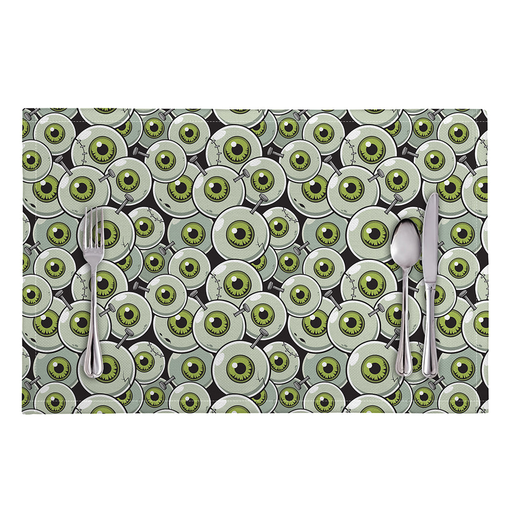 Frankenstein Eyeball Pattern Print Placemat