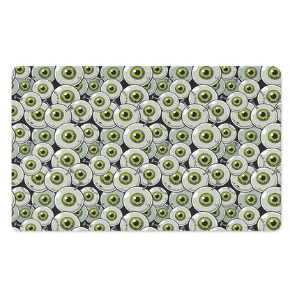 Frankenstein Eyeball Pattern Print Polyester Doormat