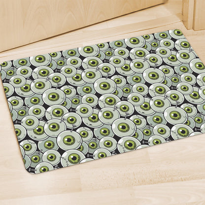 Frankenstein Eyeball Pattern Print Polyester Doormat