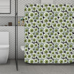 Frankenstein Eyeball Pattern Print Polyester Shower Curtain