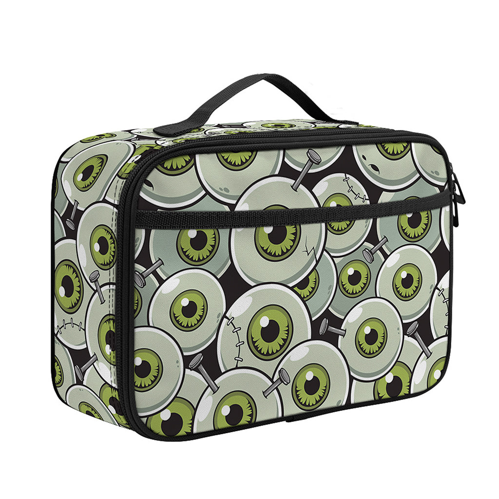 Frankenstein Eyeball Pattern Print Portable Lunch Bag