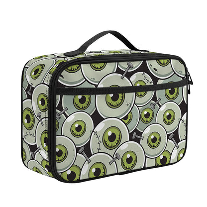 Frankenstein Eyeball Pattern Print Portable Lunch Bag