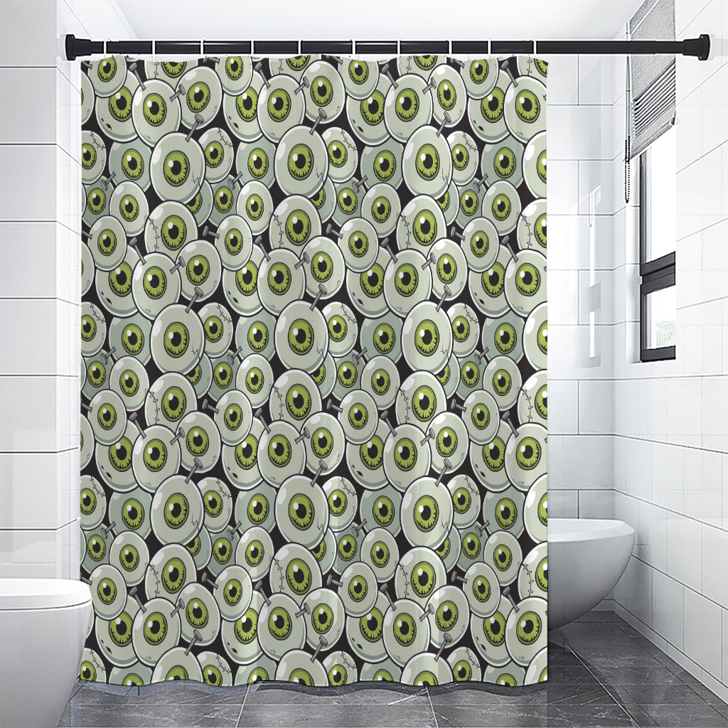 Frankenstein Eyeball Pattern Print Premium Shower Curtain