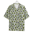 Frankenstein Eyeball Pattern Print Rayon Hawaiian Shirt